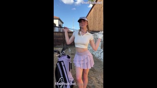 Grace Charis Gets Tits Out Behind The Pro Shop 32