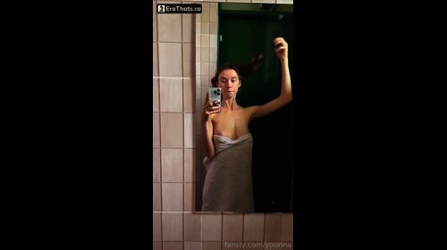 YouRina leaked video mirror striptease