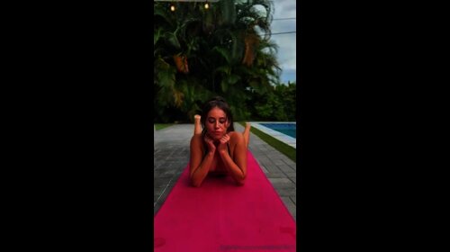 Violet Summers Nude video Yoga By Pool