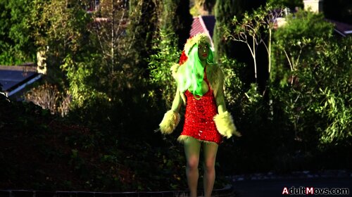 The Grinch couldnt ruin Christmas n now wants it up her ass