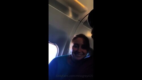 Laney Grey leaked Blows A Dick On The Plane