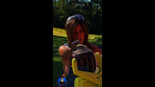 Themaryburke nude Uses A Wood Cutter