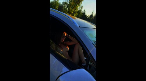 zoeyfamily aka CurlyZoey leaked car masturbation