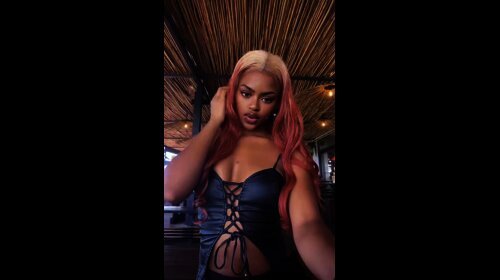 Wildstrawberry aka angelnellyy sexy ebony tease boobs