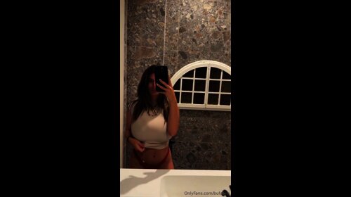 Bufalika Flaunts Big Tits In Bathroom Mirror