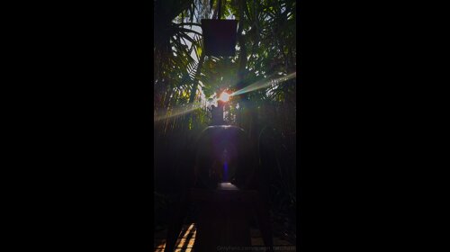 megaporn xxx - Queen_Tahshaar Rides Dildo Outside And Squirts